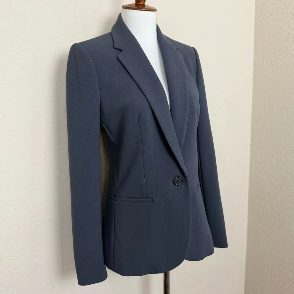 J. Crew Single‎ Button Blazer Jacket in Bonded Crepe